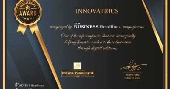 Innovatrics Included in the 10 Fastest Growing Digital Transformation Solution Providers in 2019 Innovatrics Included in the 10 Fastest Growing Digital Transformation Solution Providers in 2019