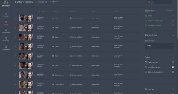 face search facial recognition history events face search facial recognition history events