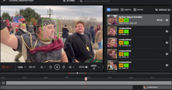 Innovatrics ABIS face in video search Innovatrics ABIS face in video search