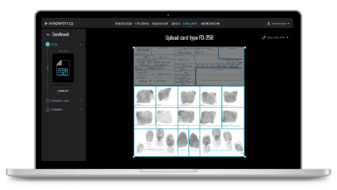Fingerprint enrollment from a card Fingerprint enrollment from a card